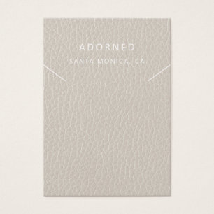 Faux lederen chique Ketting display Kaart