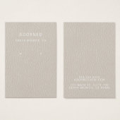 Faux lederen chique oorbel display Kaart (Voorkant /achterkant)