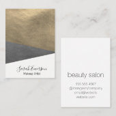 Faux lederen print visitekaartje (Voorkant / Achterkant)