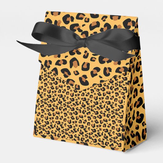 FAUX LEOPARD DIERENPRINT BEDANKDOOSJES (Voorkant Zijde)