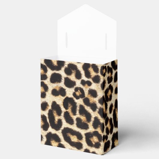 Faux Leopard Fur Bedankdoosjes (Geopend)