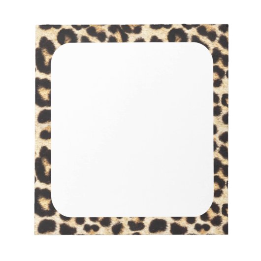 Faux Leopard Fur Notitieblok (Voorkant)