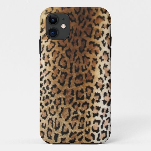 faux Leopard Print iPhone 5 Hoesje (Achterkant)