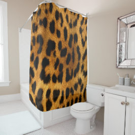 Faux Leopard Skin Shower Curtain Douchegordijn