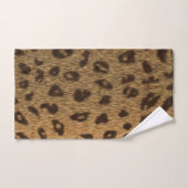Faux Leopard Spots Fur Bad Handdoek (Handdoek)