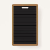 Faux Letter Board Hedgehog Library Hall Pass Badge (Dos)