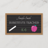 Faux Letter Board substitueert Visitekaartje leraa (Voorkant)