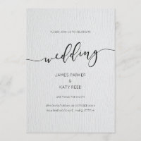 Faux letterpress wood rustige elegant-uitnodiging