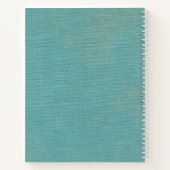 Faux Linen Our Bucket List Couple Keepomwille Notitieboek (Achterkant)