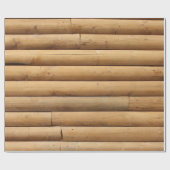 Faux Log Cabin Siding Cadeaupapier (Vlak)