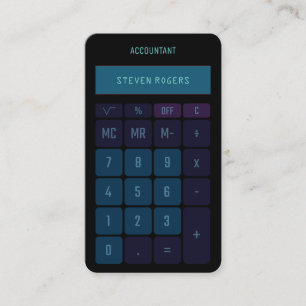 Faux-look voor berekeningen visitekaartje