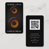 Faux luidsprekervakje visitekaartje (Voorkant / Achterkant)