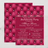 FAUX luxe lederen roze bachelorette Kaart (Voorkant / Achterkant)