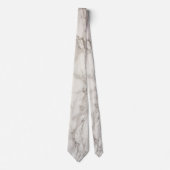 Faux Marble Alabaster Taupe Tan Modern Stropdas (Voorkant)