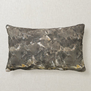 Faux Marble Black Grey Beige Kussen