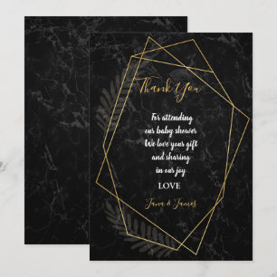 Faux Marble Geometric dank u Kaart