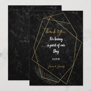 Faux Marble Geometric dank u Kaart