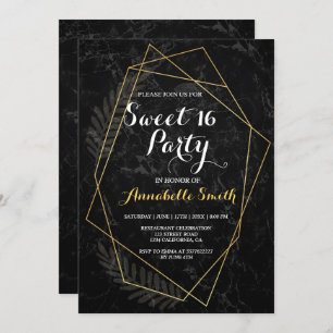 Faux Marble Geometric zoete 16 Kaart