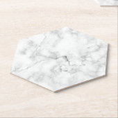 Faux Marble Kijk Hexagon Kartonnen Onderzetters (Schuin)