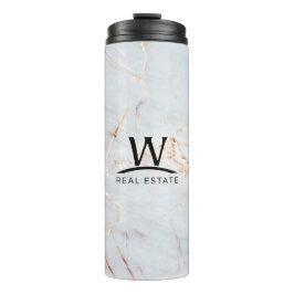 Faux Marble Thermal Tumbler Thermosbeker