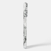 Faux Marbre blanc coque iphone (Verso / Droite)