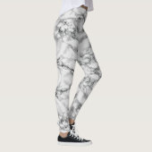 Faux Marbre blanc Design Leggings (Droite)