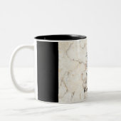 Faux Marbre Personnalisable Mug Artistique Cheval (Gauche)