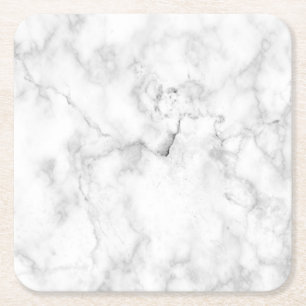 Faux marmer vierkante kartonnen onderzetter