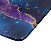 Faux marmering Agate Stone Galaxy Sparkly Shining Snijplank (Hoek)