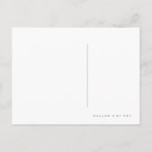 Faux Me ~ Carte postale / Invitations 4,25 x 5,6 (Dos)