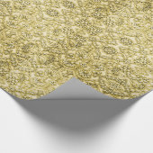  Faux met reliëf metaalgulden Cadeaupapier (Hoek)