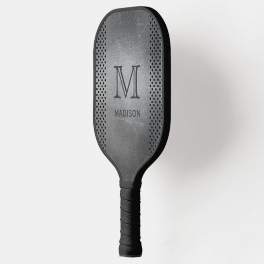 Faux Metal Custom monogram & name Pickleball Paddle (Links)