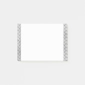 Faux Metal Diamond Plating Achtergrond Afbeelding Post-it® Notes (Voorkant)