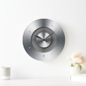 Faux Metal Élégante horloge murale moderne (Maison)