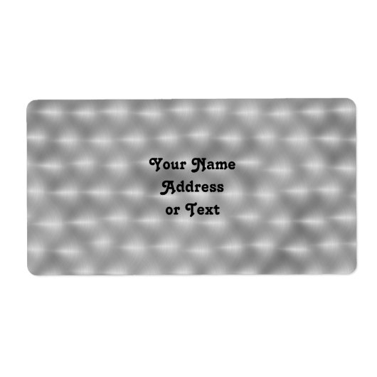 Faux Metal - geborsteld staal Etiket (Voorkant)