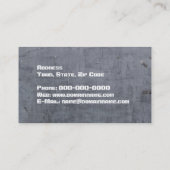 Faux Metal Look Visitekaartje (Achterkant)