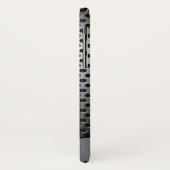 Faux Metal Texture aangepaste monogram telefoongev Case-Mate iPhone Case (Achterkant/links)
