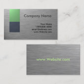 Faux Metal Visitekaartje Design (Voorkant / Achterkant)