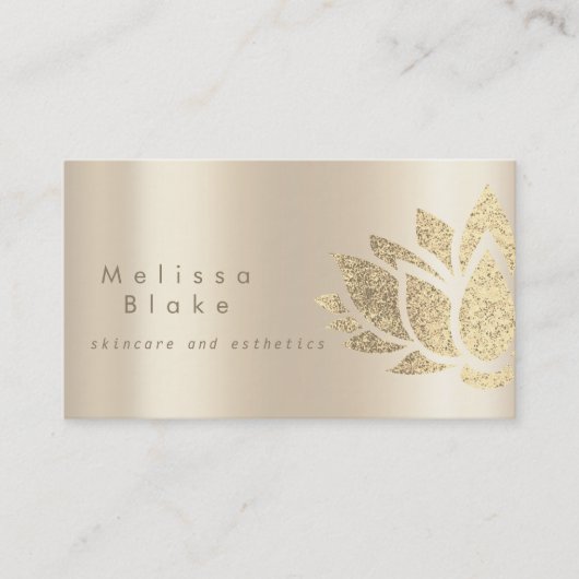 Faux metallic effect huidverzorging en esthetiek visitekaartje (Voorkant)