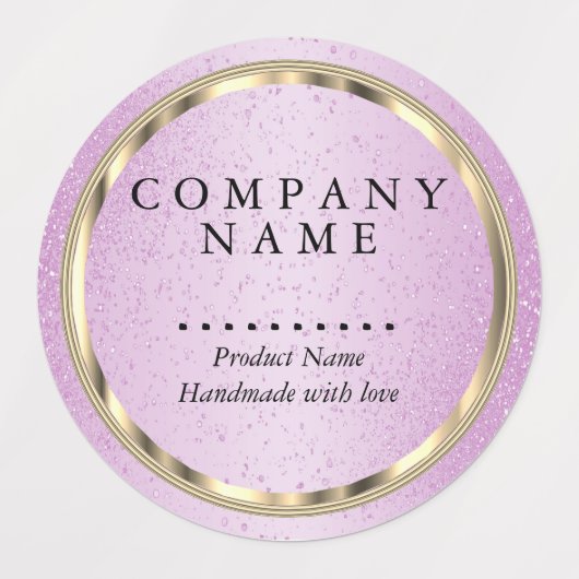 Faux Metallic Gold en gekleurde glitter Labels (Design 2)