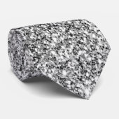 Faux Metallic Silver Glitter Party Stropdas (Opgerold)