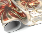 Faux Metallic Snoep Pattern Glossy wrapting paper Cadeaupapier (Rol Hoek)