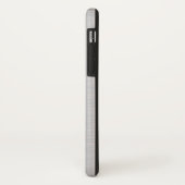 Faux metallic zilvergrijs geborsteld aluminium loo Case-Mate iPhone case (Achterkant/links)
