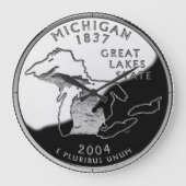 Faux Michigan State Quarter Clock Grote Klok (Voorkant)