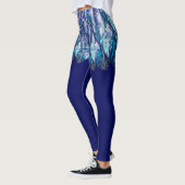 Faux Mini Plumes Jupe Drôle Leggings (Gauche)