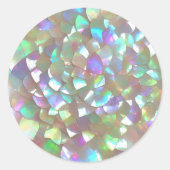 Faux moeder van Pearl Ronde Sticker (Voorkant)