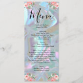 Faux Mother of Pearl Menu Mariage (Devant)