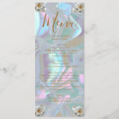 Faux Mother of Pearl Menu Mariage (Devant)