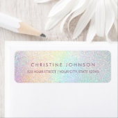 FAUX mousserend effect glitter design Etiket (Insitu)