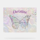 faux nacre butterfly acryl bord (Voorkant)